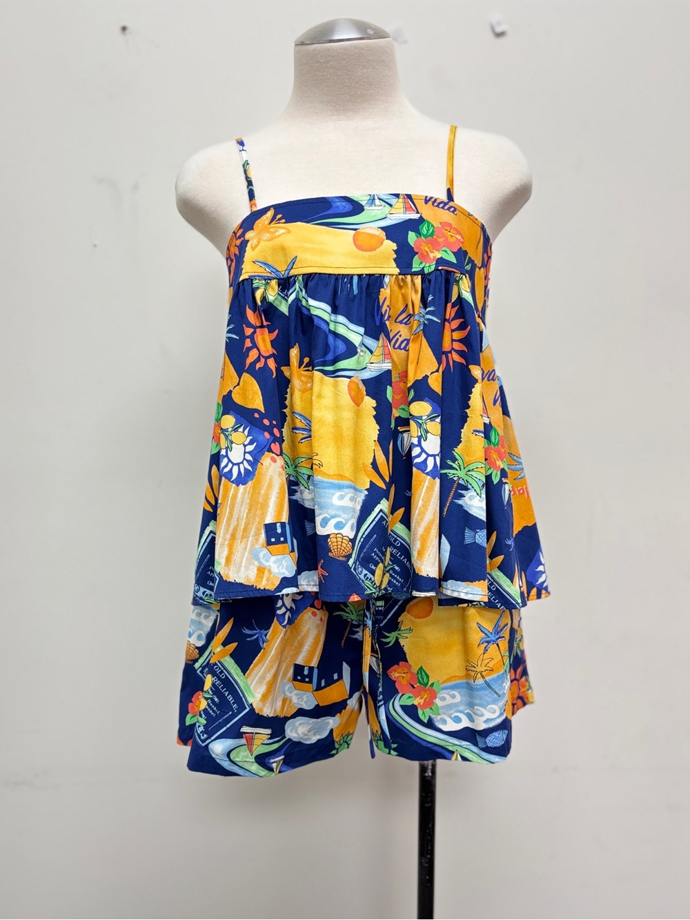 Mediterranean Vacation Short Set